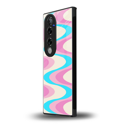 Psychedelic Zig vivo v40 pro mobile cover | shockproof glass phone case
