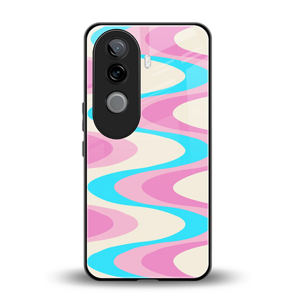 Psychedelic Zig back phone cover | glass case for vivo v40e