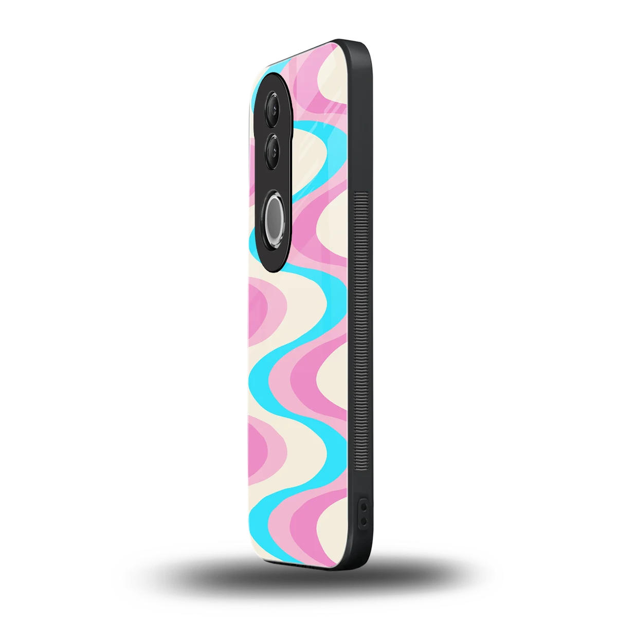 Psychedelic Zig vivo v50 mobile cover | shockproof glass phone case
