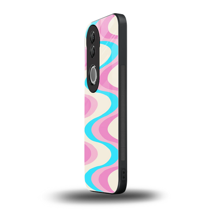 Psychedelic Zig vivo v50 mobile cover | shockproof glass phone case