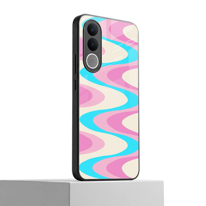 Psychedelic Zig vivo v70 fe mobile cover | shockproof glass phone case