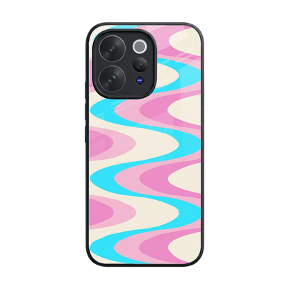 Psychedelic Zig back phone cover | glass case for vivo v70 elite