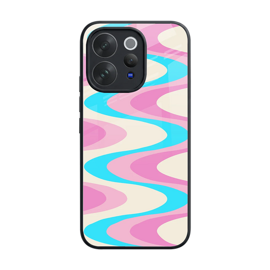 Psychedelic Zig back phone cover | glass case for vivo v70 elite
