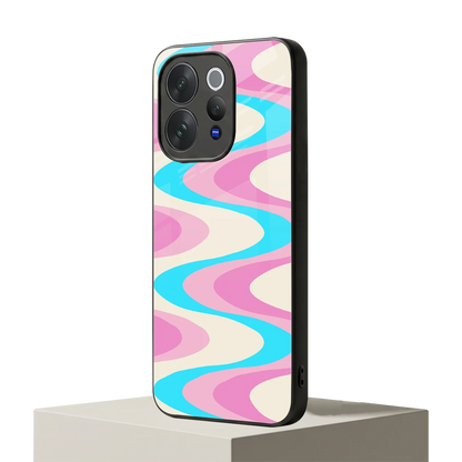Psychedelic Zig vivo v70 mobile cover | shockproof glass phone case
