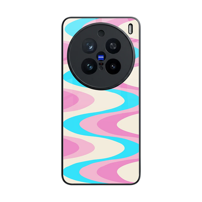 Psychedelic Zig back phone cover | glass case for vivo x200 pro