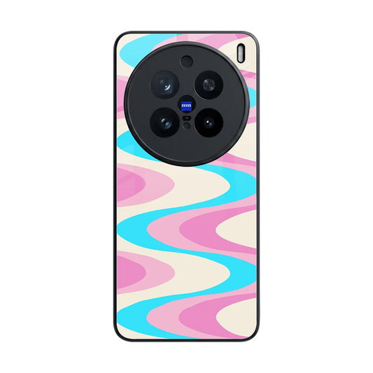 Psychedelic Zig back phone cover | glass case for vivo x200 pro