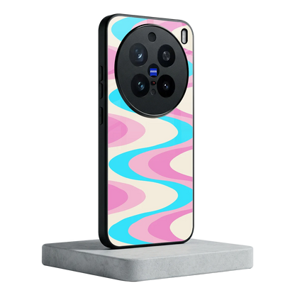 Psychedelic Zig vivo x200 pro mobile cover | shockproof glass phone case