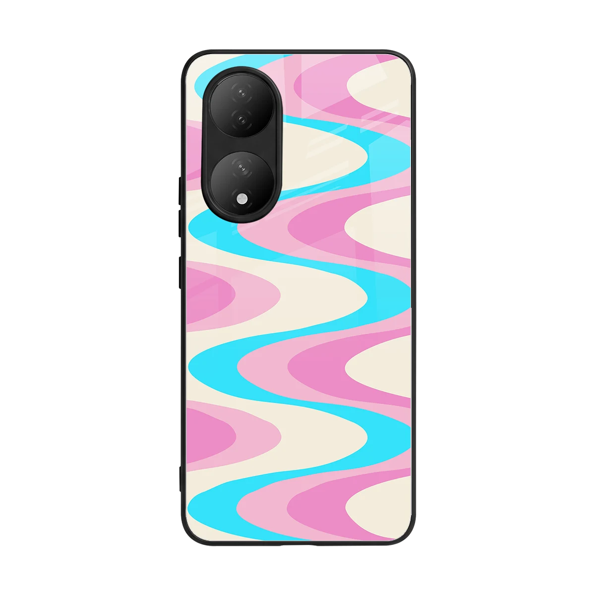 Psychedelic Zig back phone cover | glass case for Vivo-y100