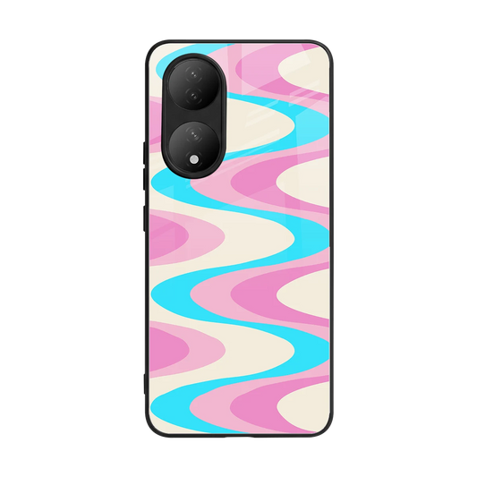 Psychedelic Zig back phone cover | glass case for Vivo-y100