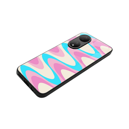 Psychedelic Zig stylish phone case for Vivo-y100 | glossy glass and slim fit