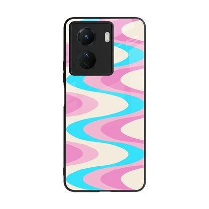 Psychedelic Zig back phone cover | glass case for vivo y16