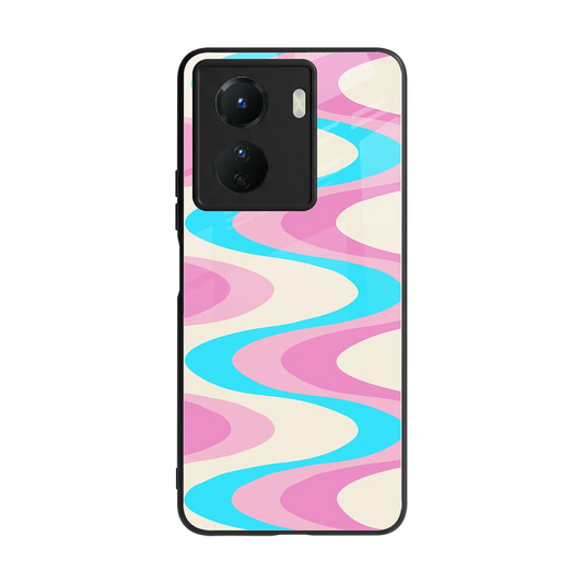 Psychedelic Zig back phone cover | glass case for vivo y16