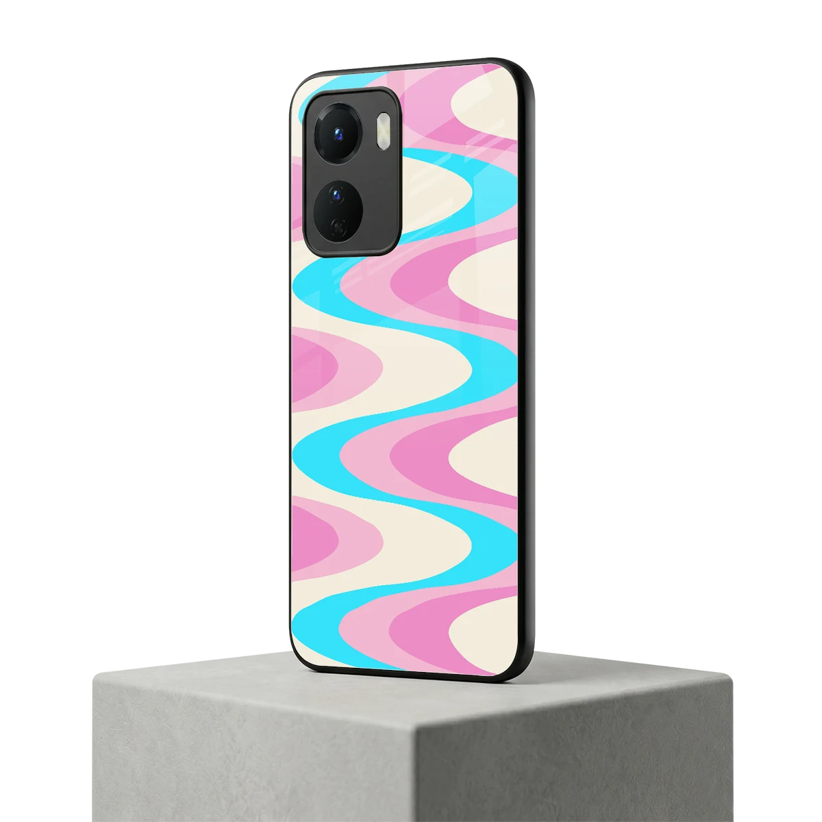 Psychedelic Zig vivo y16 mobile cover | shockproof glass phone case