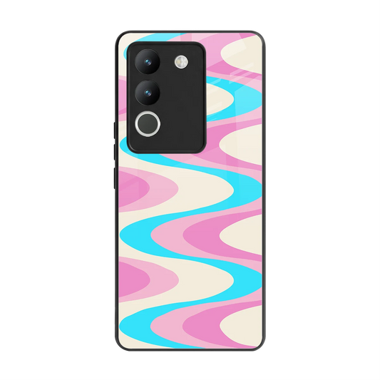 Psychedelic Zig back phone cover | glass case for vivo y200 5g