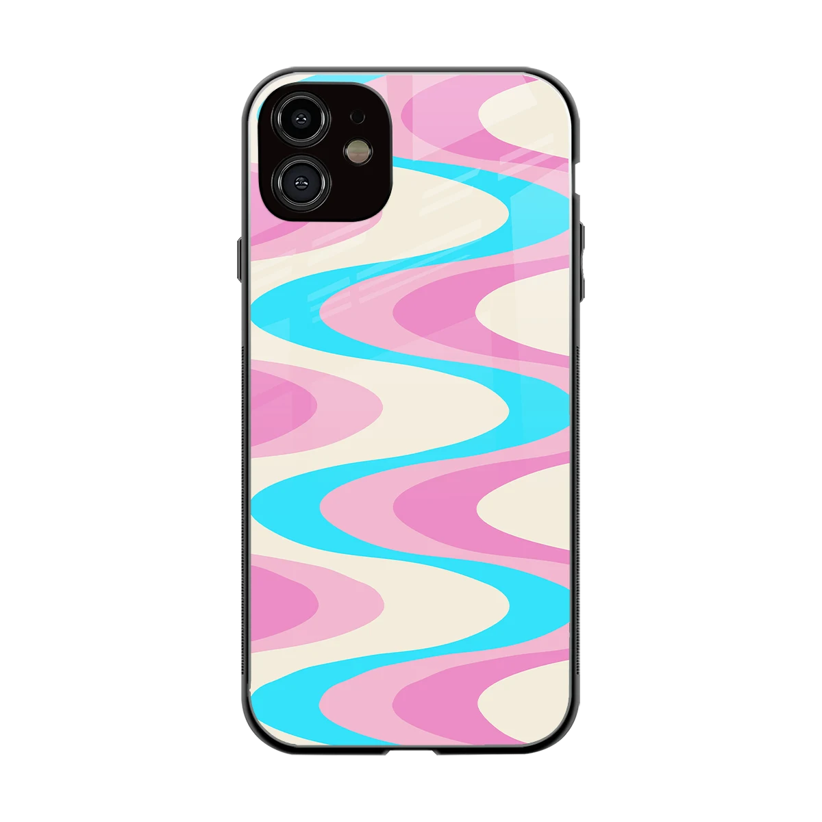 Psychedelic Zig back phone cover | glass case for iphone 12