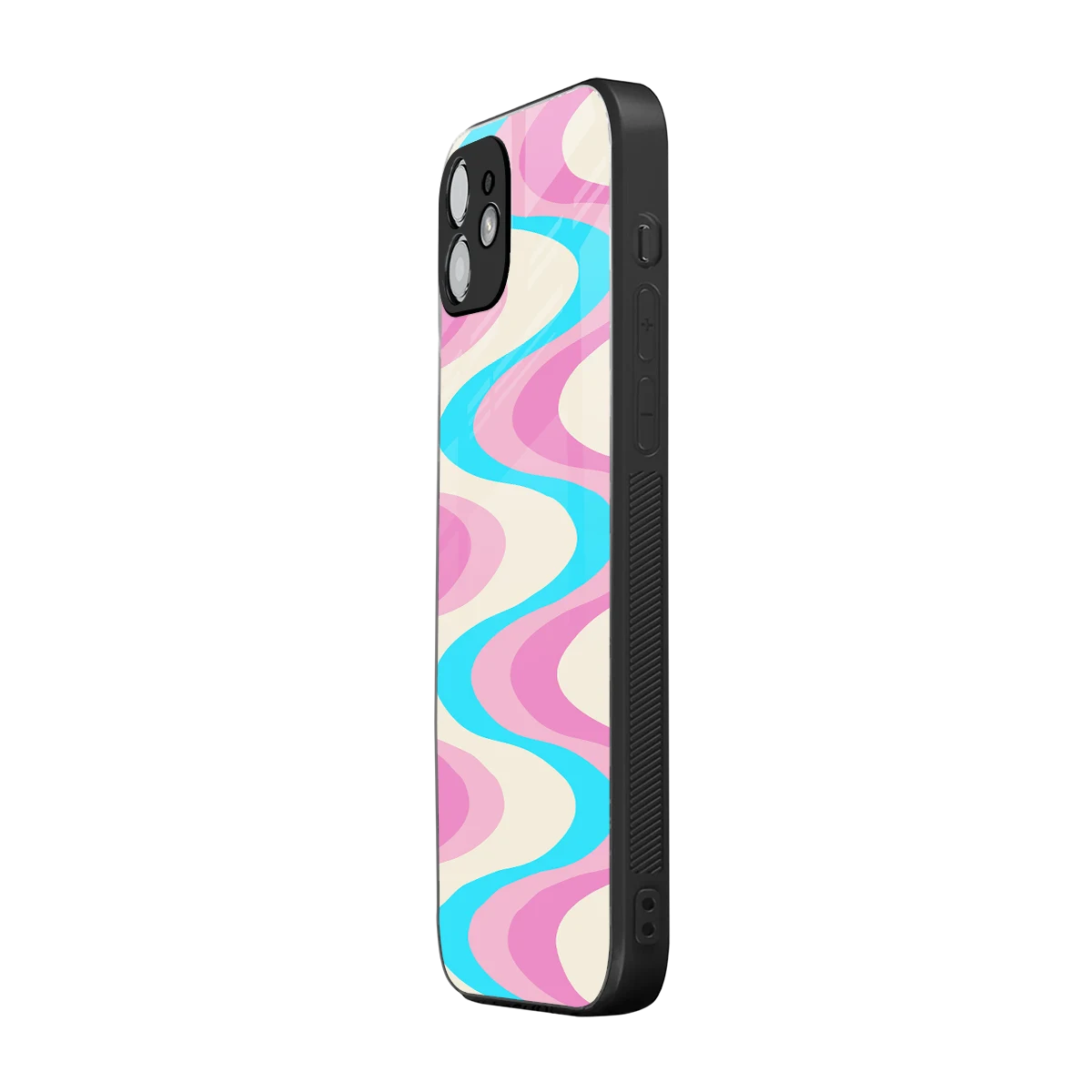 Psychedelic Zig iphone 12 mobile cover | shockproof glass phone case