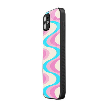 Psychedelic Zig iphone 12 mobile cover | shockproof glass phone case