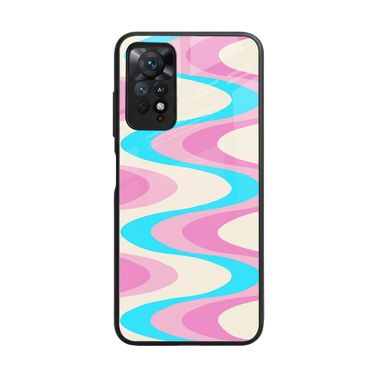 Psychedelic Zig back phone cover | glass case for redmi note 11 pro