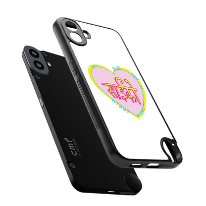 Psycho sleek cmf nothing phone 1 cover with tempered glass back and TPU edges