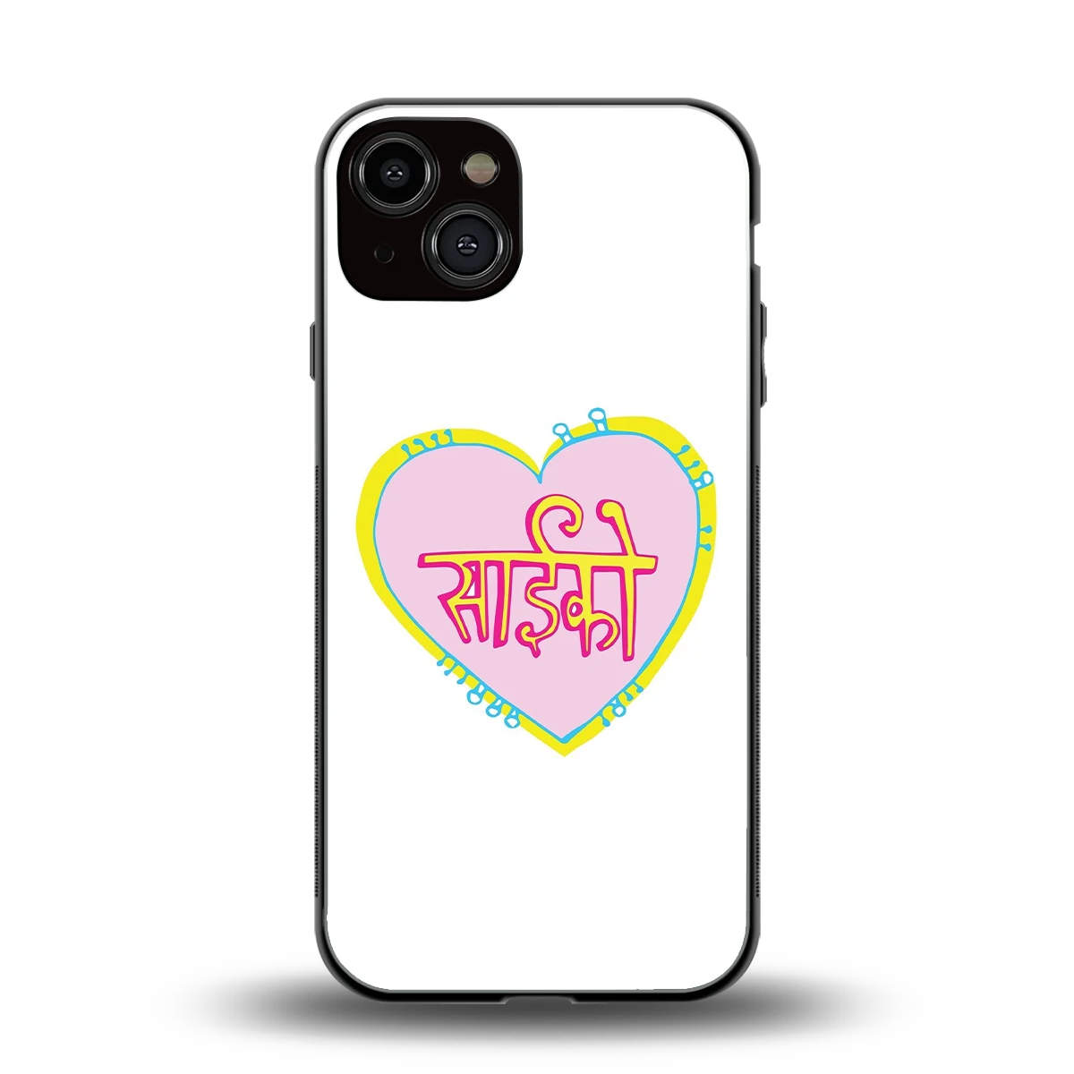 Psycho back phone cover | glass case for iphone 14