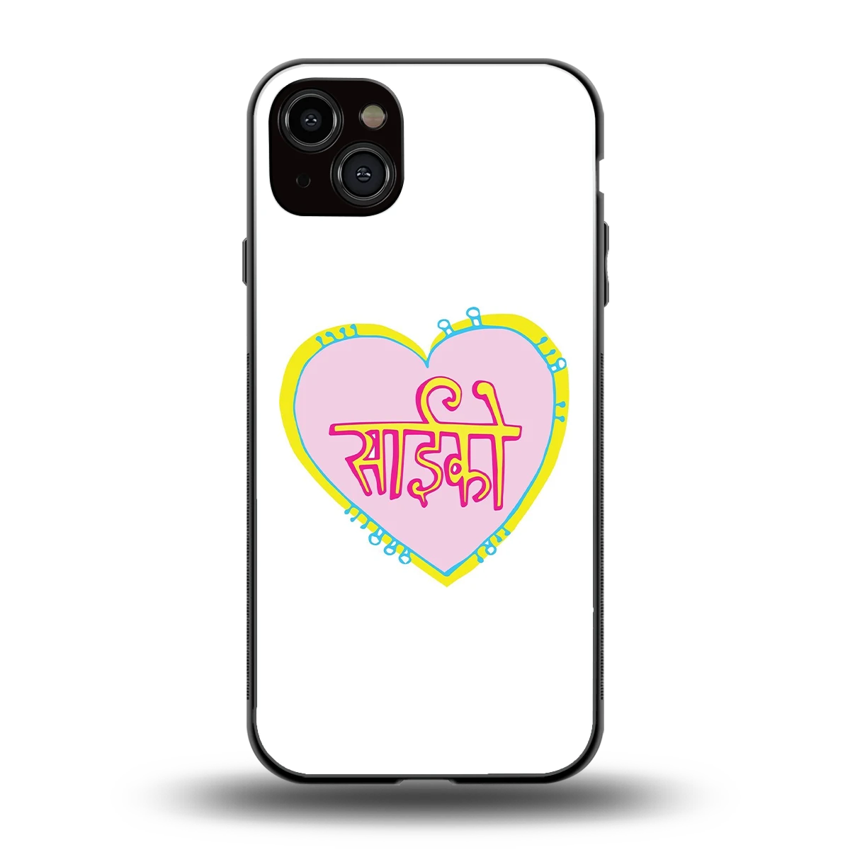Psycho back phone cover | glass case for iphone 14 plus