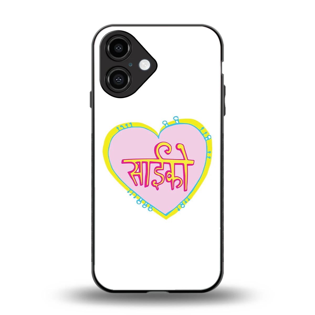 Psycho back phone cover | glass case for iphone 16