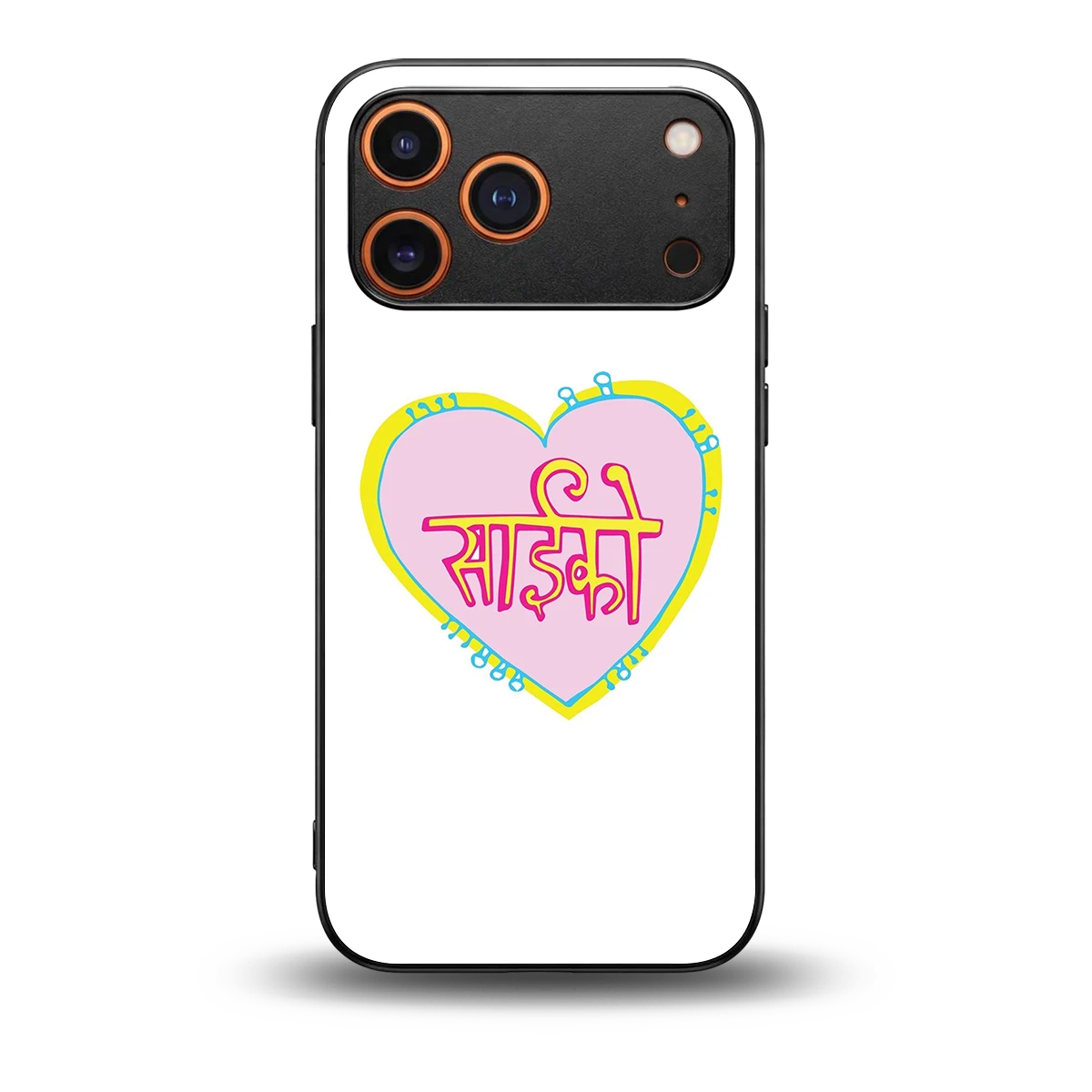 Psycho back phone cover | glass case for iphone 17 pro