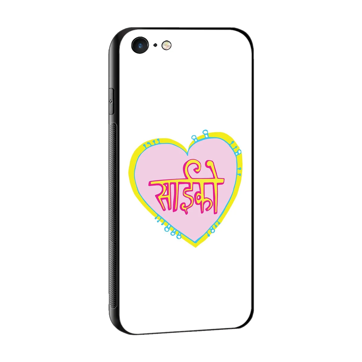 Psycho sleek iphone 6 cover with tempered glass back and TPU edges