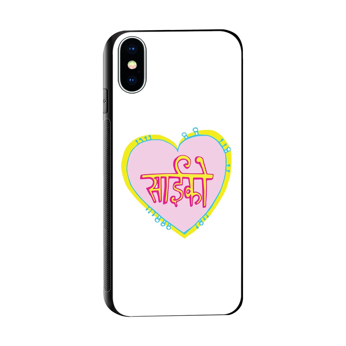 Psycho sleek iphone x cover with tempered glass back and TPU edges