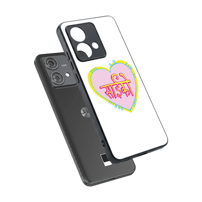 Psycho sleek motorola edge 40 neo 5g cover with tempered glass back and TPU edges