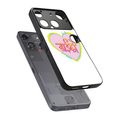 Psycho sleek nothing phone 3 cover with tempered glass back and TPU edges