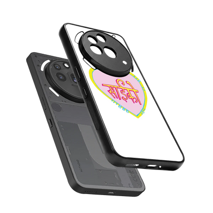 Psycho sleek nothing phone 3a pro cover with tempered glass back and TPU edges