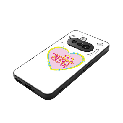 Psycho stylish phone case for nothing phone 3a | glossy glass and slim fit