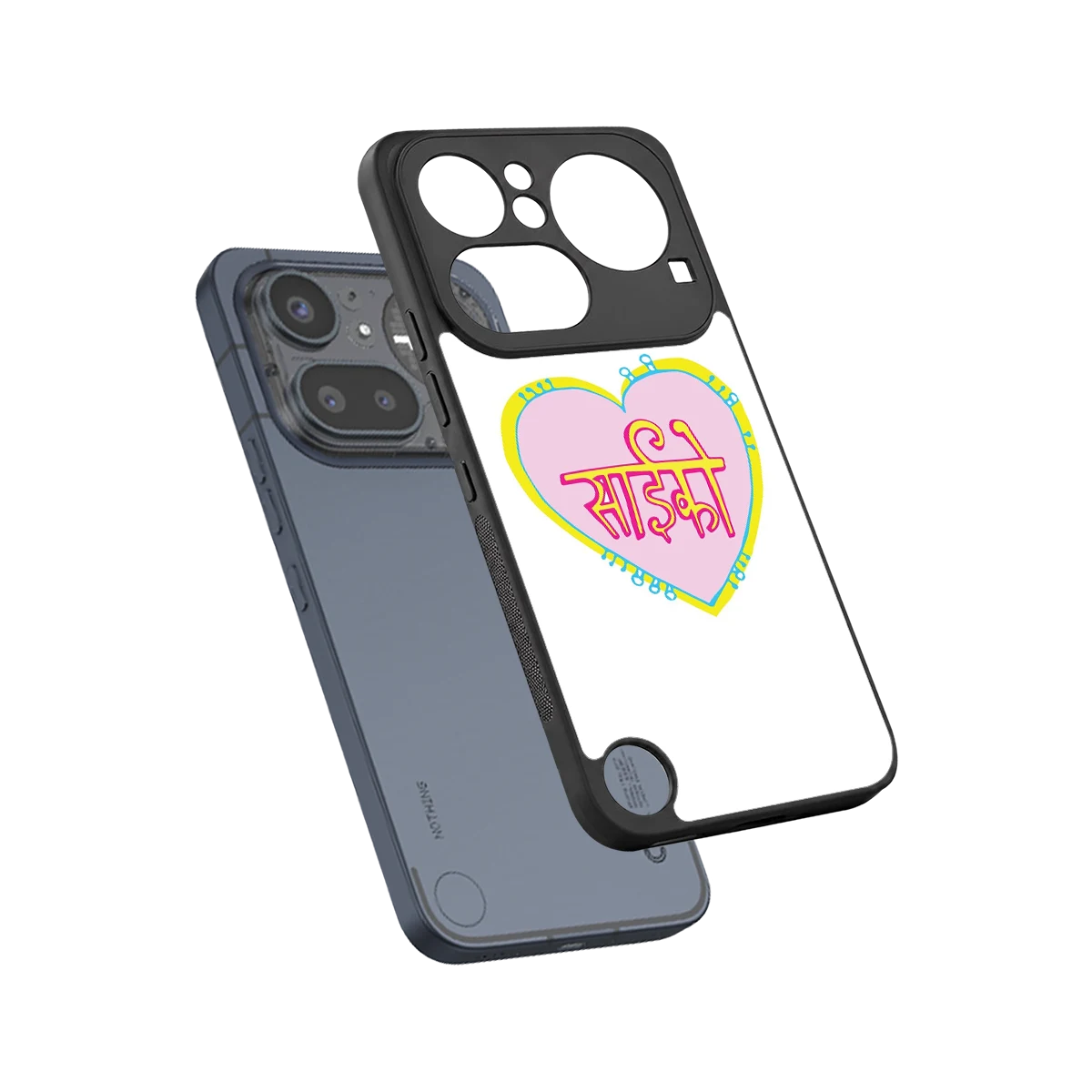 Psycho sleek nothing phone 4a pro cover with tempered glass back and TPU edges