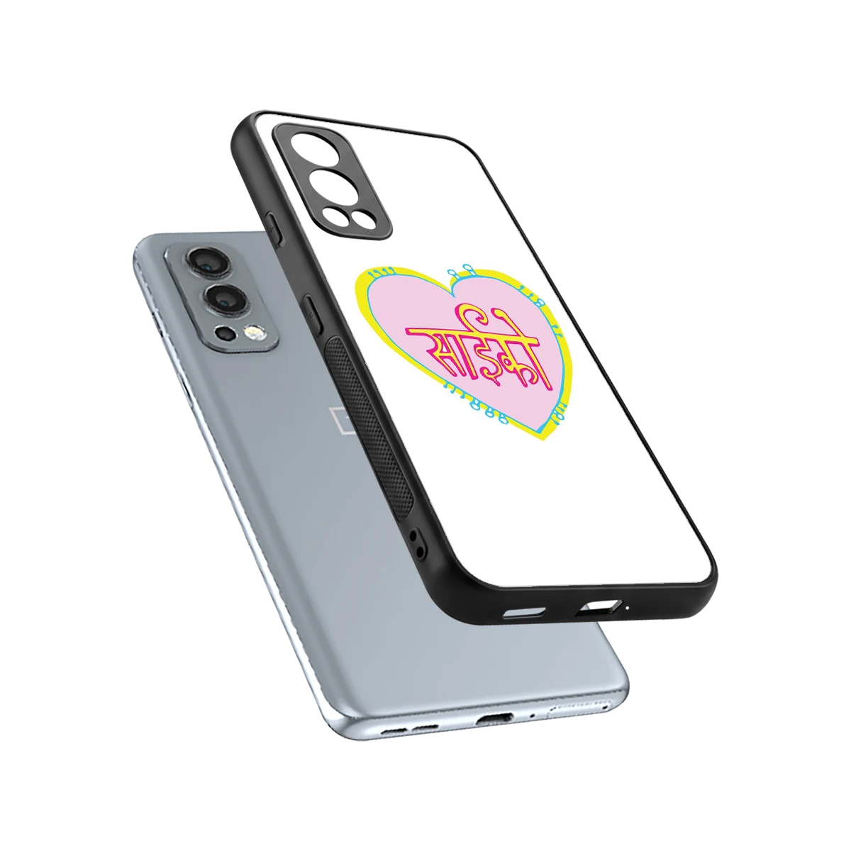 Psycho sleek oneplus nord 2 cover with tempered glass back and TPU edges