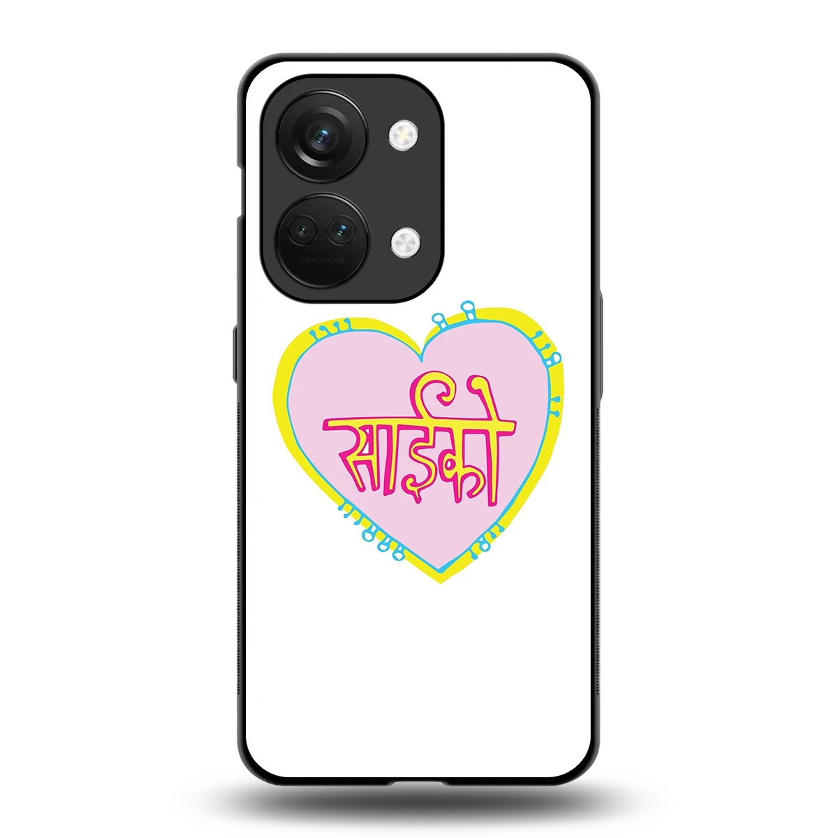 Psycho back phone cover | glass case for oneplus nord 3