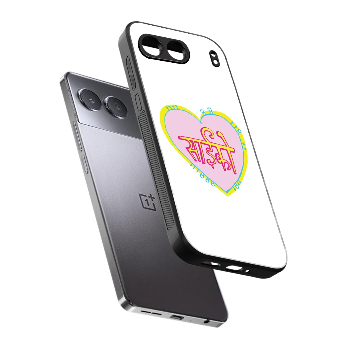 Psycho sleek oneplus nord 4 cover with tempered glass back and TPU edges