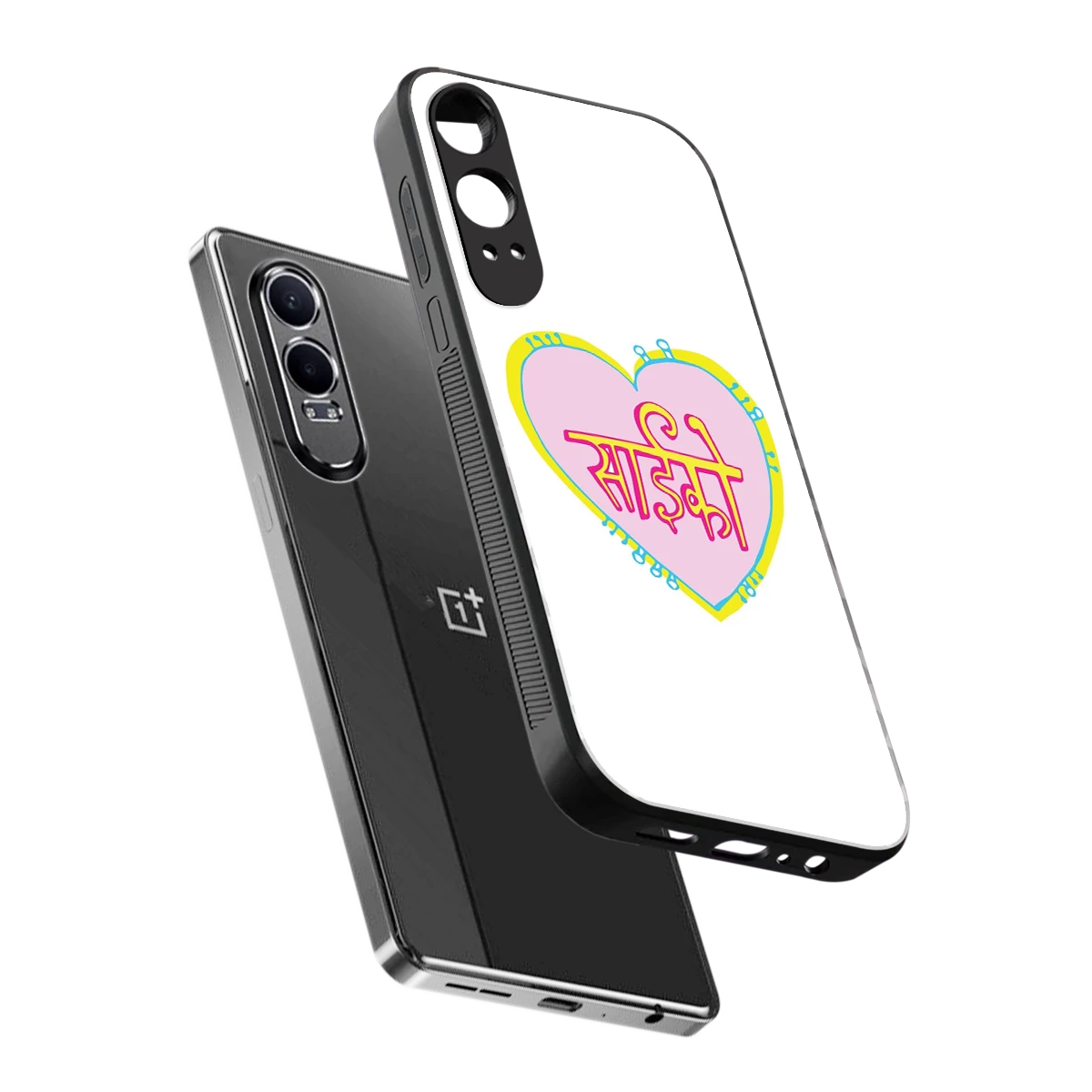 Psycho sleek oneplus nord ce 4 lite cover with tempered glass back and TPU edges