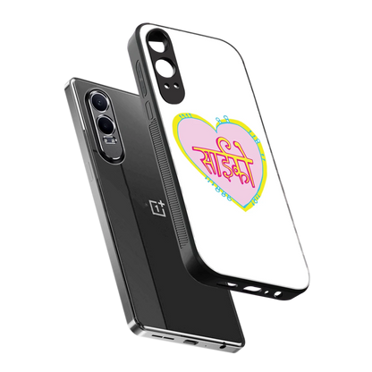 Psycho sleek oneplus nord ce 4 lite cover with tempered glass back and TPU edges