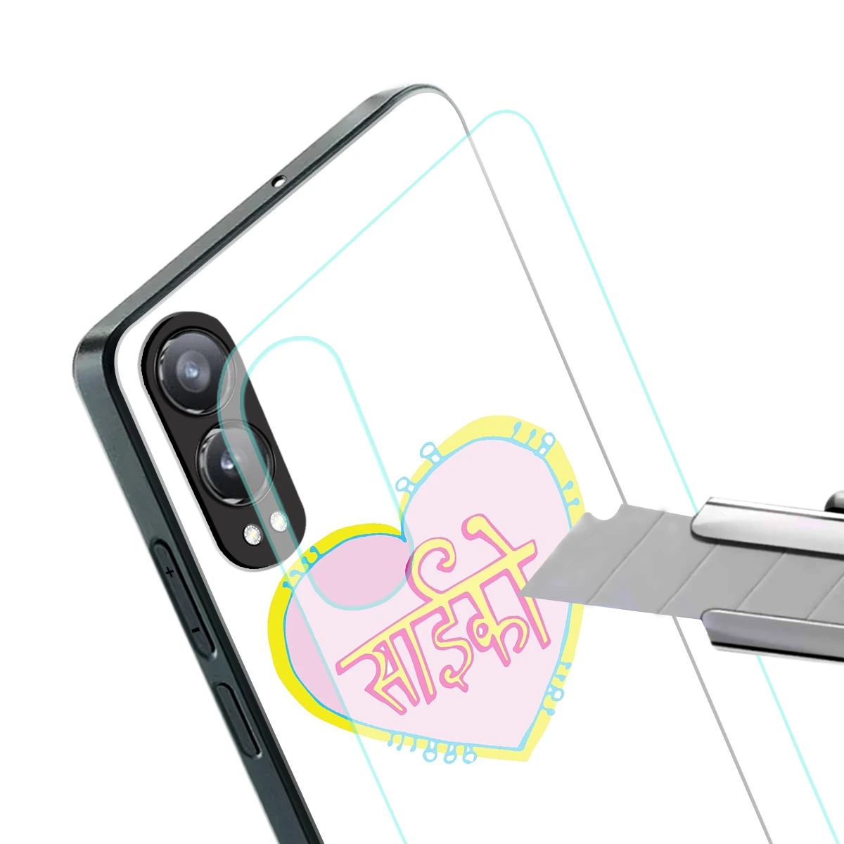 Psycho stylish phone case for oneplus nord ce 4 lite | glossy glass and slim fit