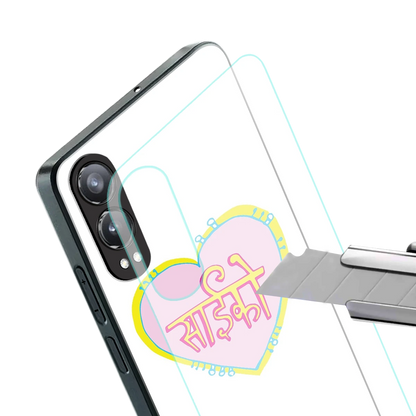 Psycho stylish phone case for oneplus nord ce 4 lite | glossy glass and slim fit
