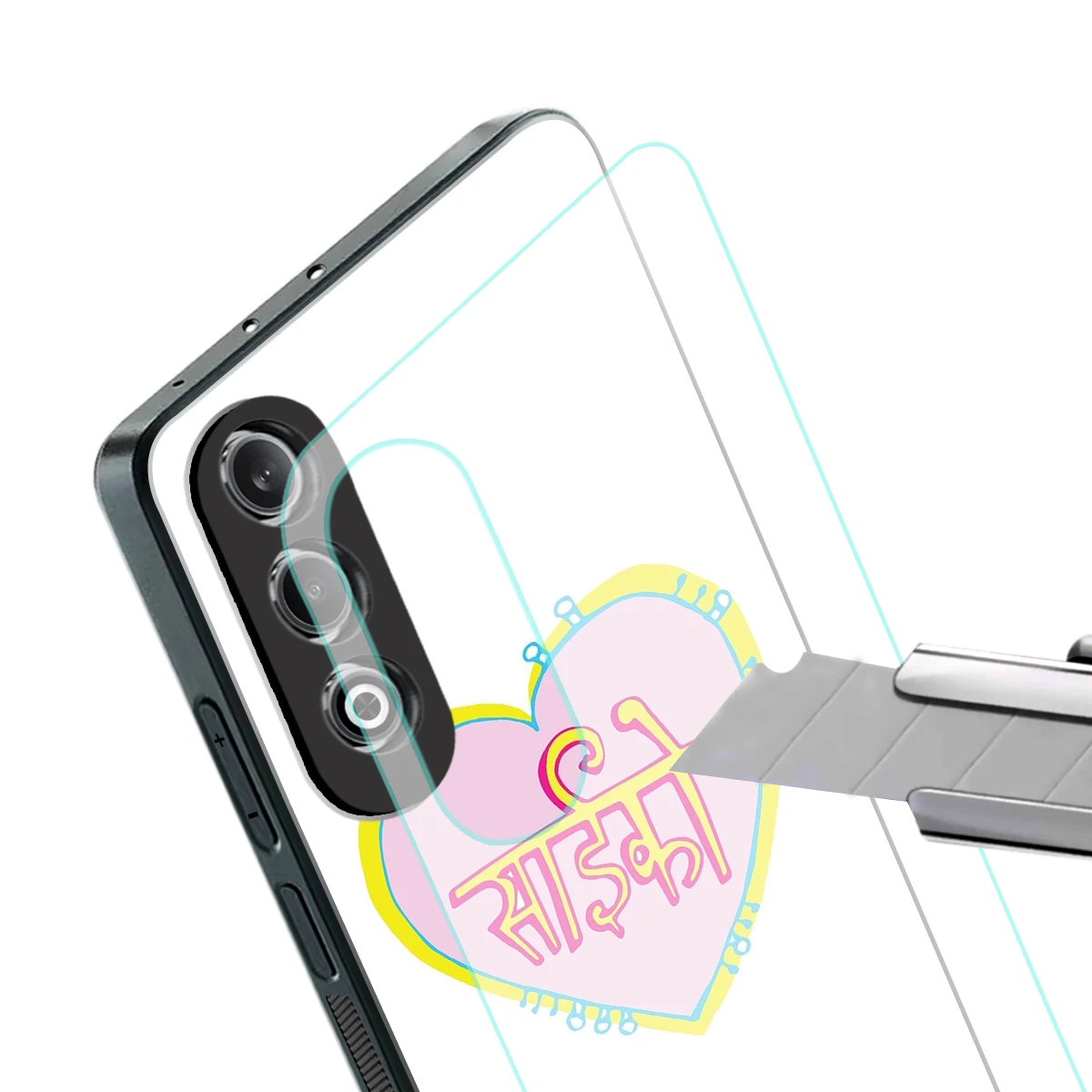 Psycho stylish phone case for oneplus nord ce 4 | glossy glass and slim fit