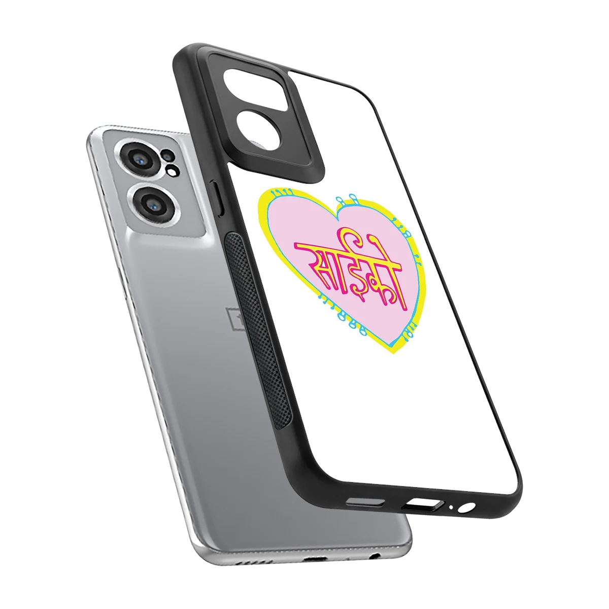 Psycho sleek oneplus nord ce 2 cover with tempered glass back and TPU edges