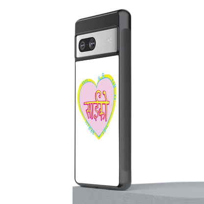 Psycho stylish phone case for google pixel 7 | glossy glass and slim fit