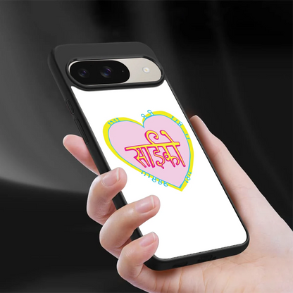 Psycho sleek google pixel 9 cover with tempered glass back and TPU edges