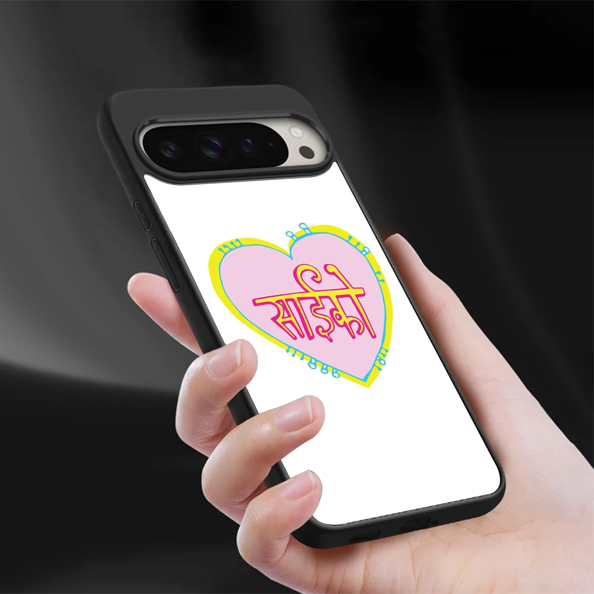Psycho sleek google pixel 9 pro cover with tempered glass back and TPU edges