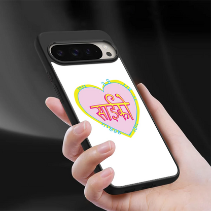 Psycho sleek google pixel 9 pro cover with tempered glass back and TPU edges