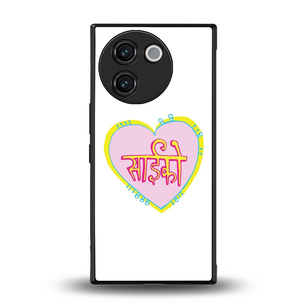 Psycho back phone cover | glass case for vivo v30e