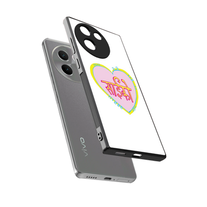 Psycho sleek vivo v30e cover with tempered glass back and TPU edges