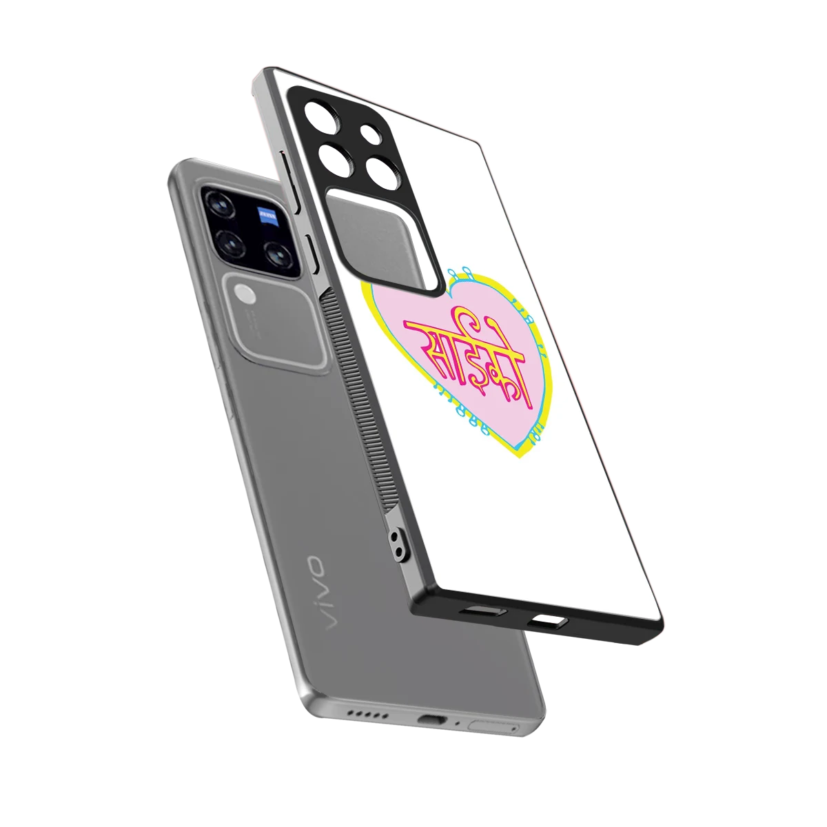 Psycho sleekvivo v30 pro cover with tempered glass back and TPU edges